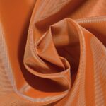 Оранжевая тканевая штора для ванной Barentsevo more