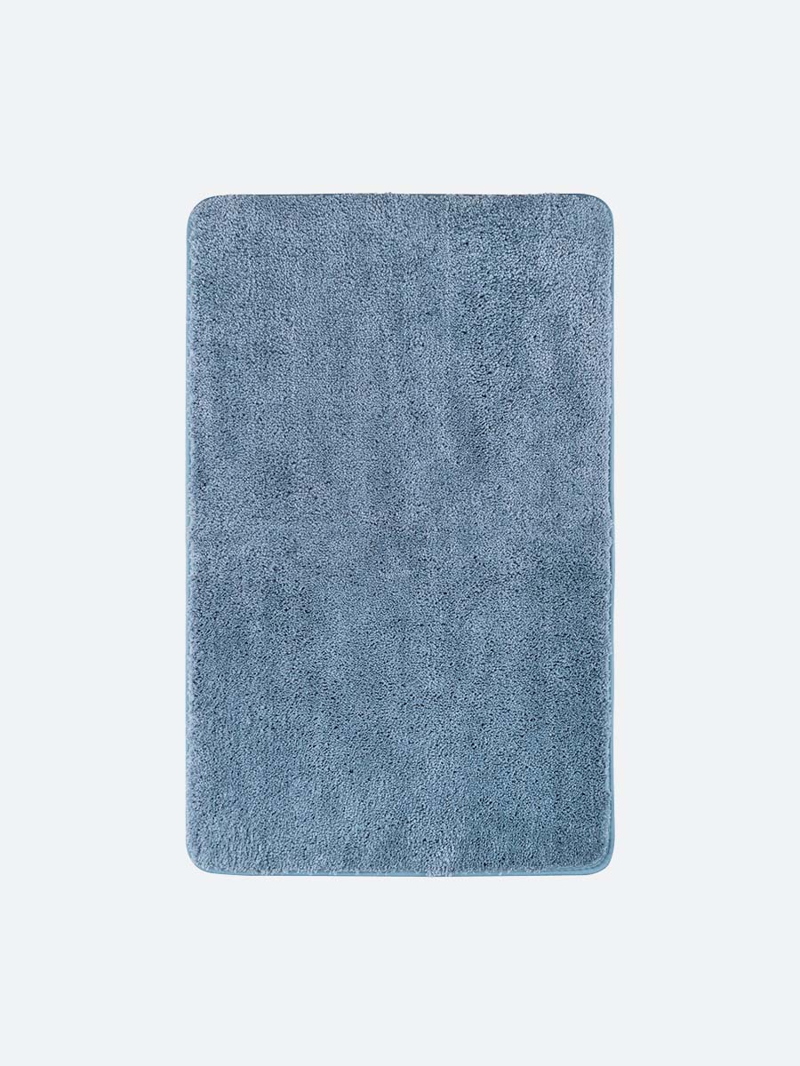 Голубой мягкий коврик для ванной Teriberka