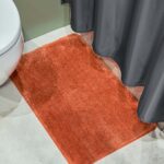 Оранжевый мягкий коврик для ванной Barentsevo more