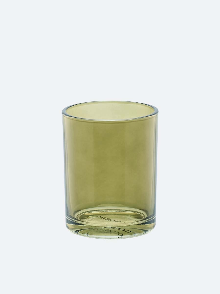 Зеленый стеклянный стакан для зубных щеток Teriberka