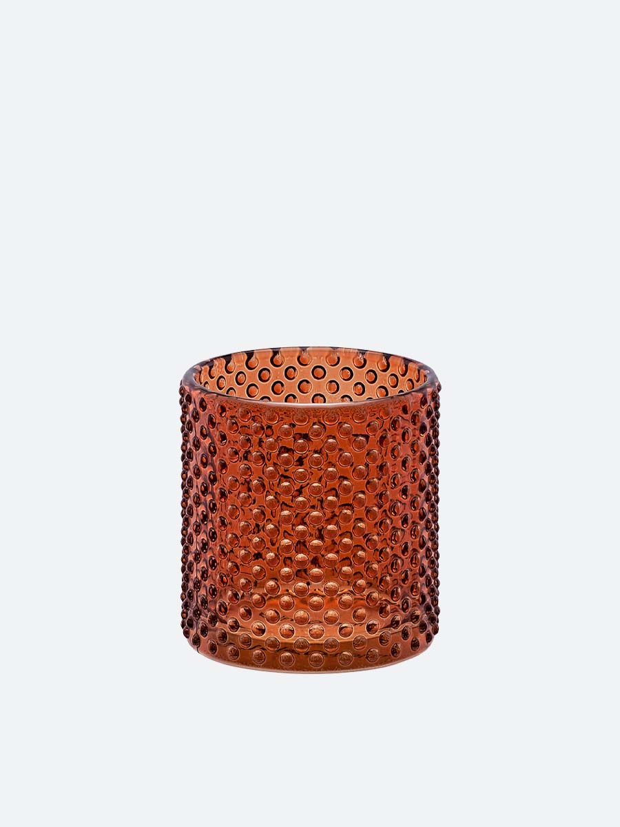 Оранжевый стеклянный контейнер для ватных дисков Barentsevo more