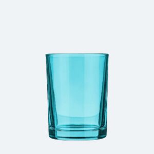 Бирюзовый стеклянный стакан для зубных щеток Bright Colors