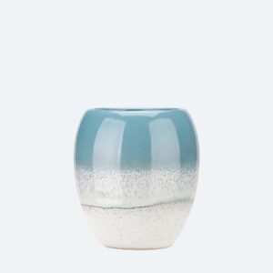 Голубой керамический стакан для зубных щеток Sukhona