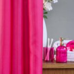 Розовый стеклянный стакан для зубных щеток Bright Colors