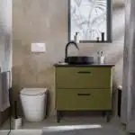 Мягкий серый коврик Duna для ванной комнаты