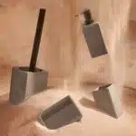 Стакан для зубных щеток Duna из цемента серого цвета
