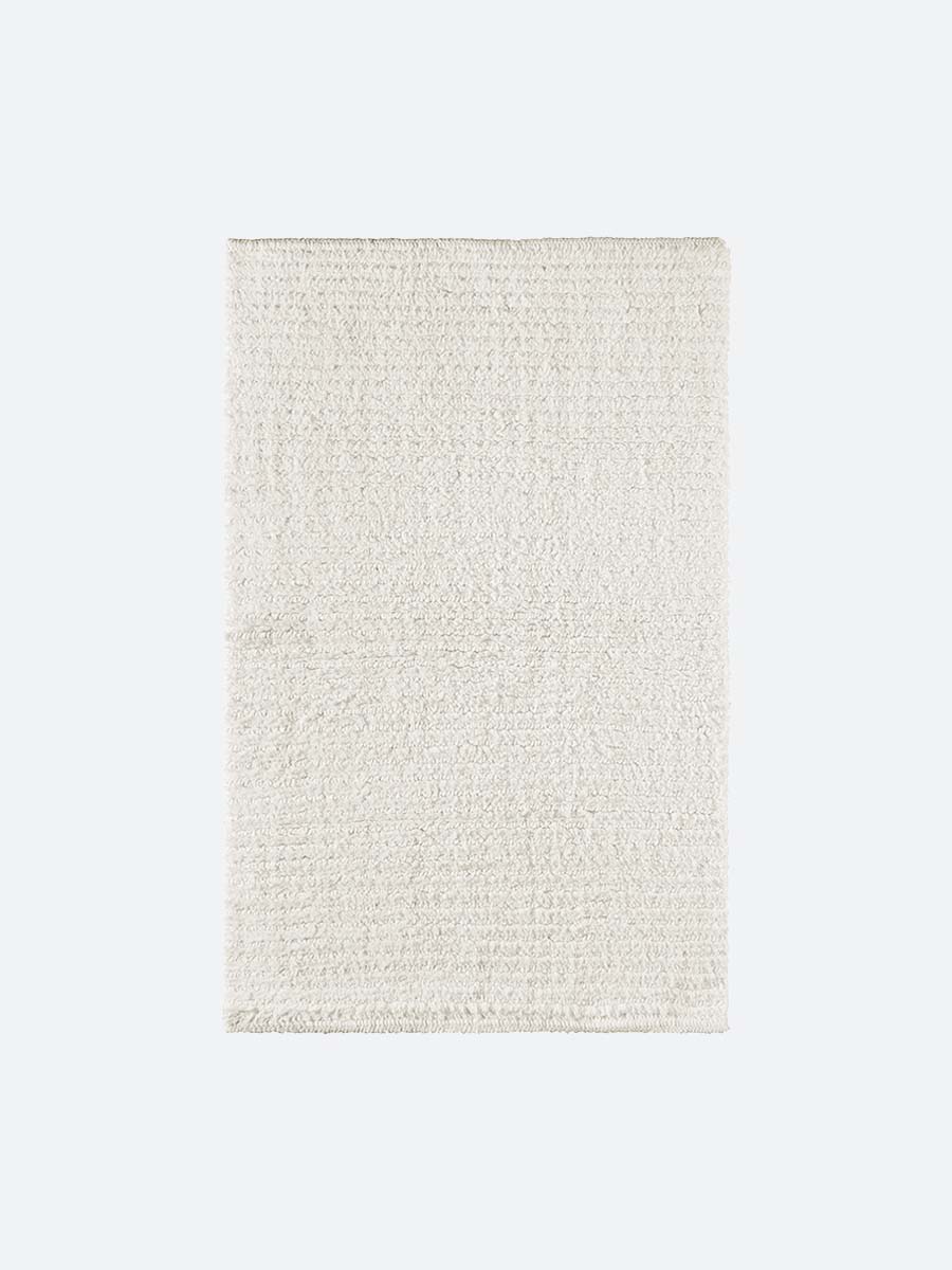 Мягкий коврик для ванной Nebeskvit из хлопка молочного цвета