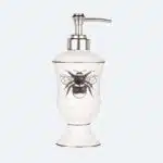 Белый керамический дозатор Buzz Fauna для жидкого мыла