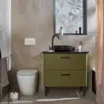 Мыльница Duna из цемента песочного цвета